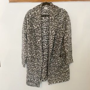 Cheetah print coat